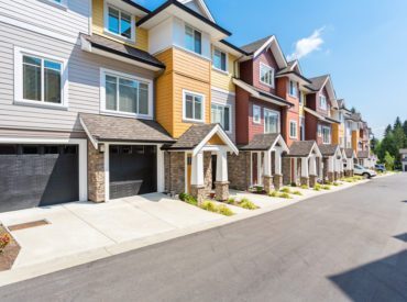 townhouse, coloured, buying, home